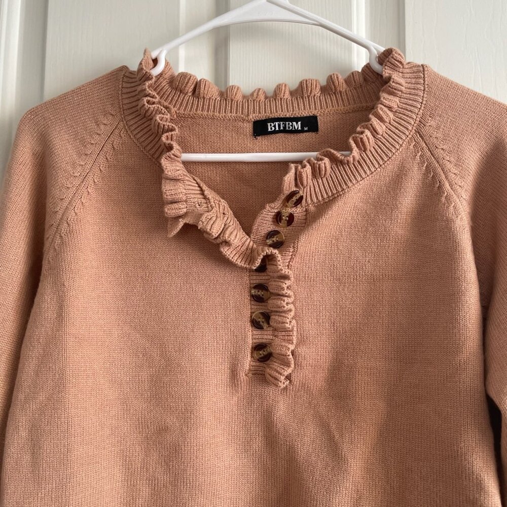 BTFBM Scalloped Sweater